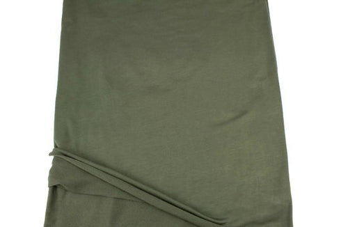 Olive Green Baby French Terry Knit Fabric by the yard FTK00799R